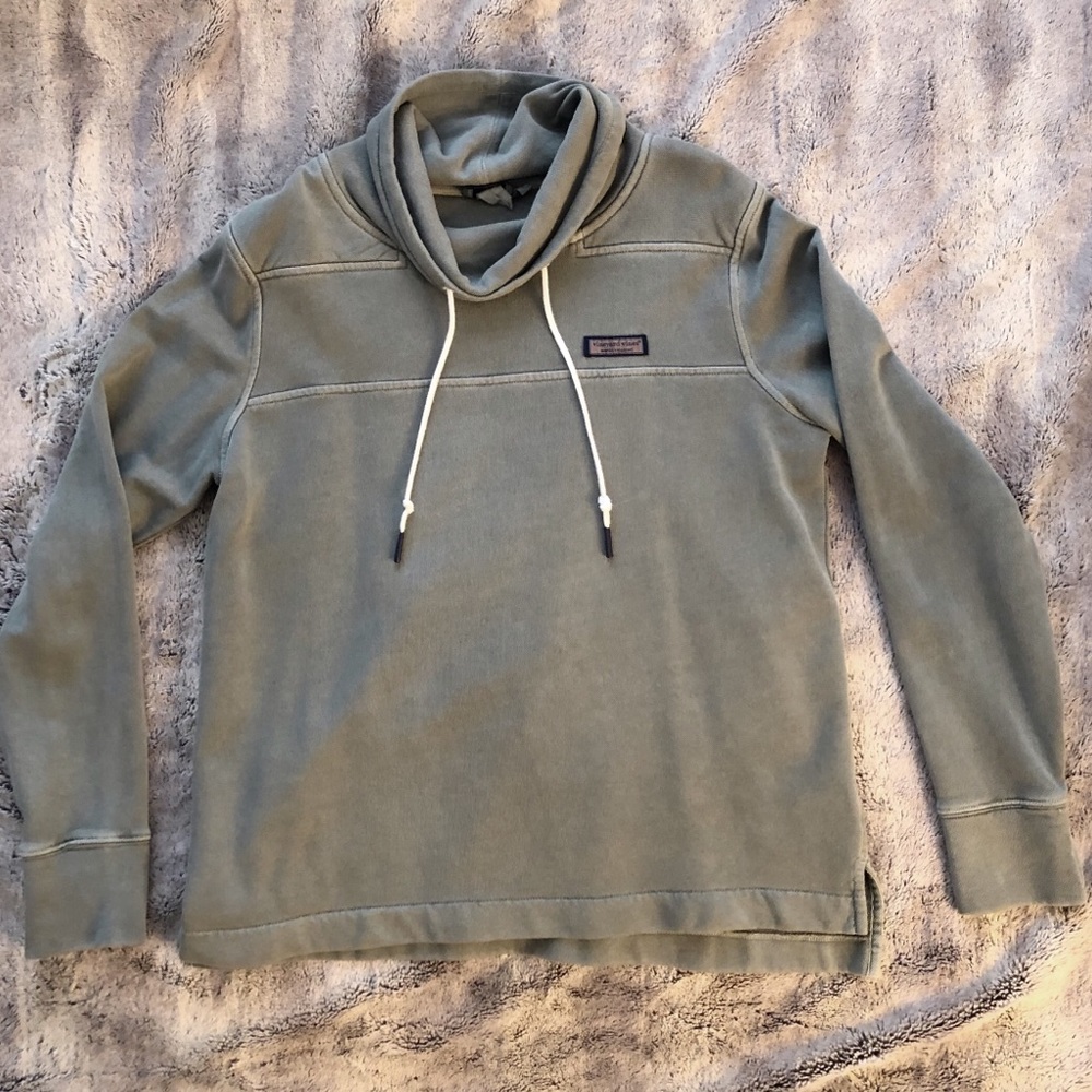 vineyard vines funnel neck relaxed shep pullover